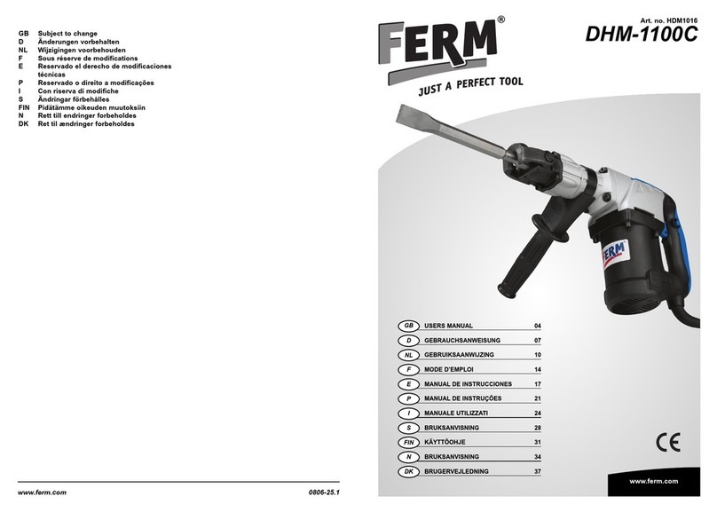Ferm DHM-1100C User manual