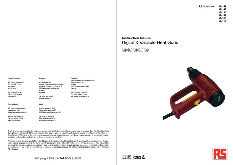 RS 137-159 User manual