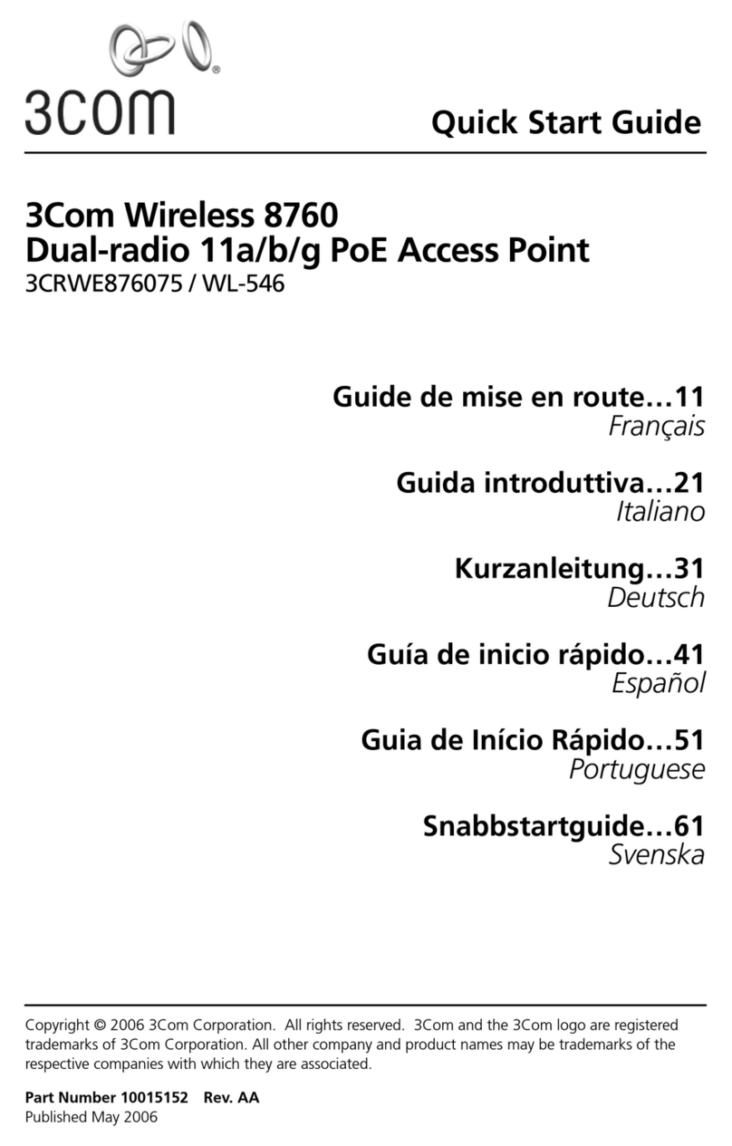 3Com 7608 User manual