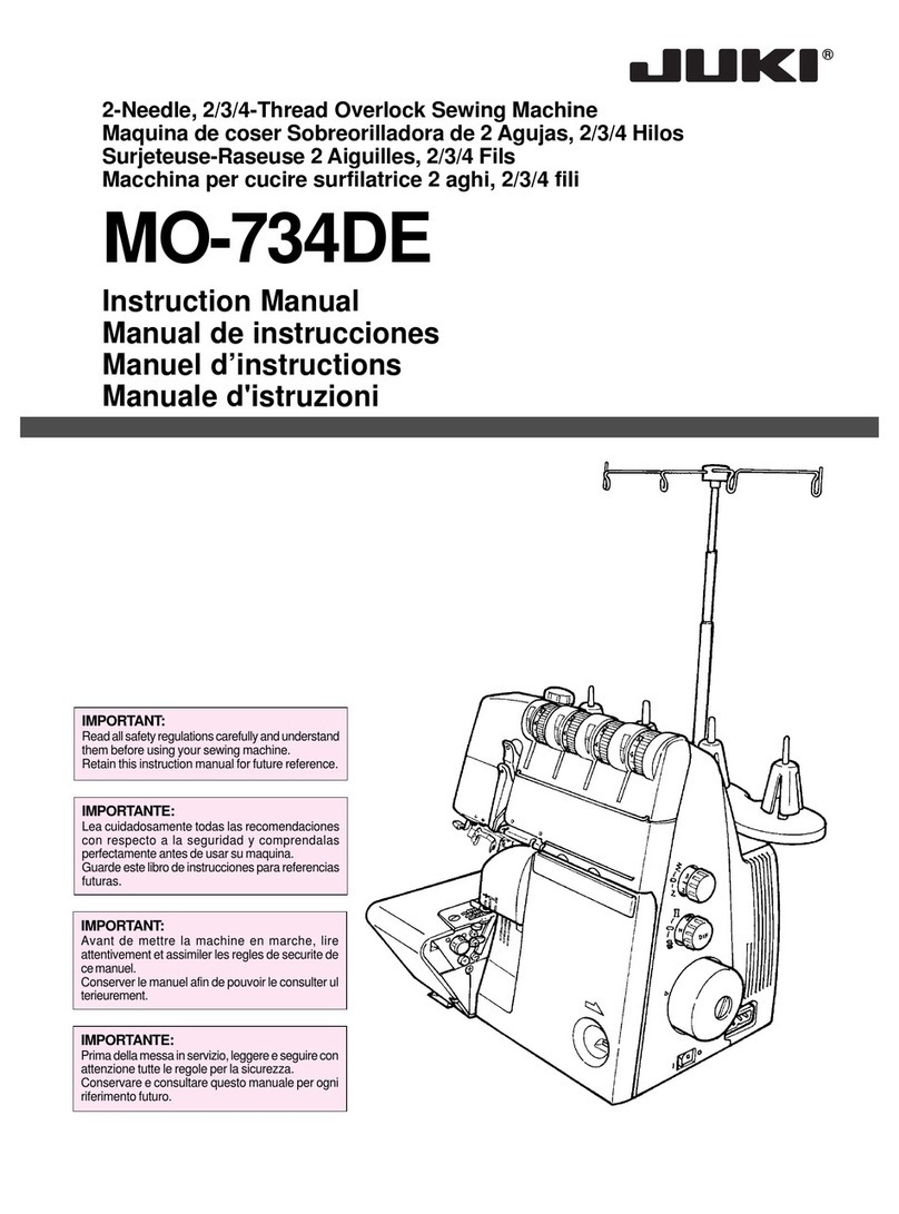 JUKI MO-734DE User manual JUKI MO-734DE User manual
