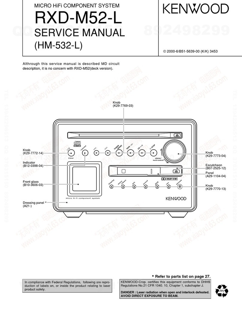 Kenwood RXD-M52-L Service manual