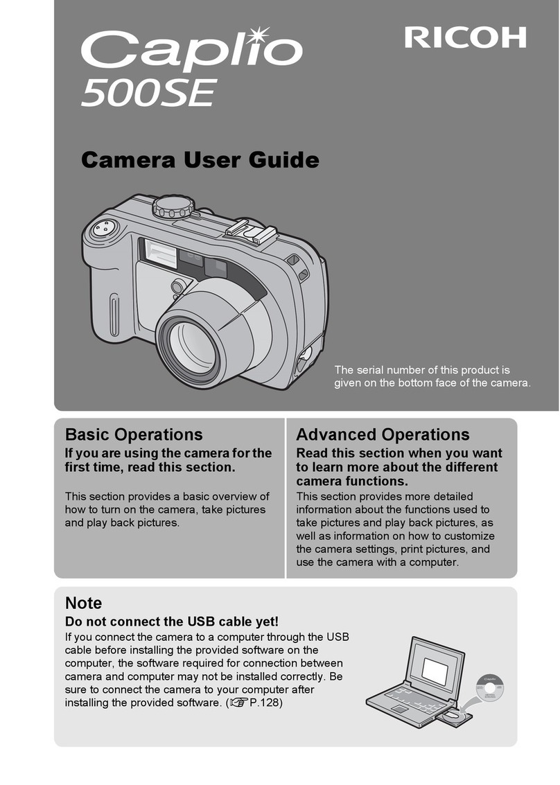 Ricoh Caplio 500SE User manual