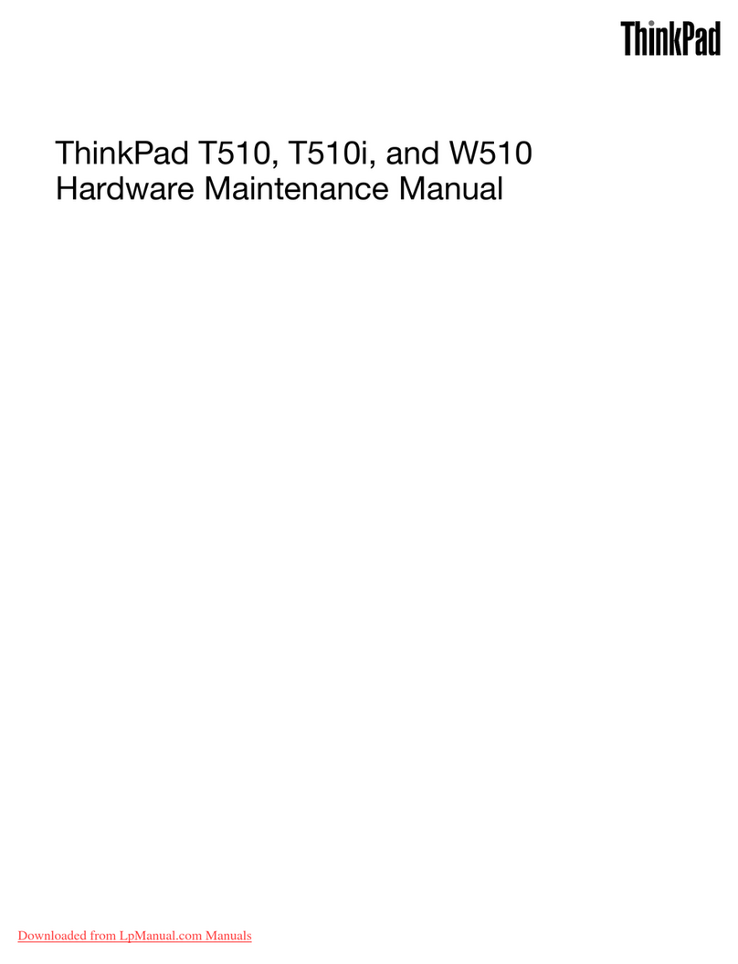 Lenovo THINKPAD T510 Hardware Maintenance Manual
