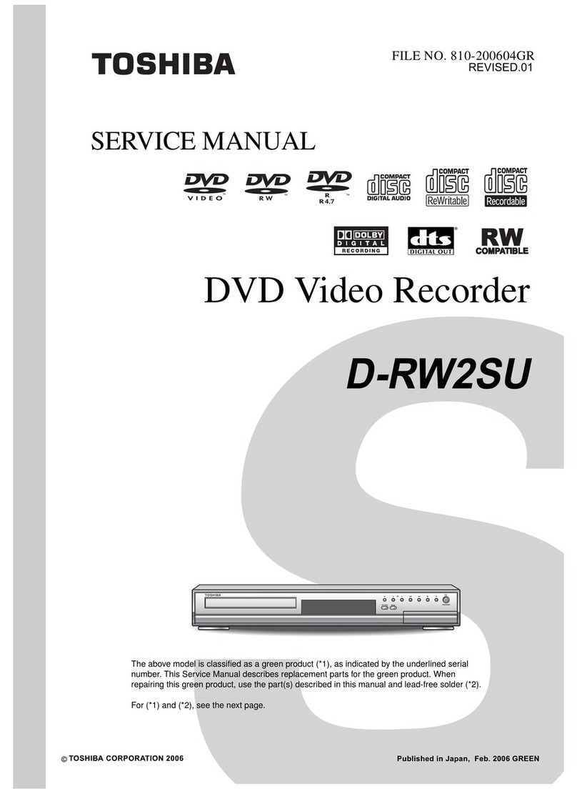 Toshiba D-RW2SU Service manual