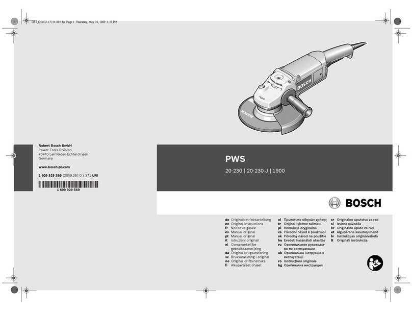 Bosch PWS 1900 Professional User manual