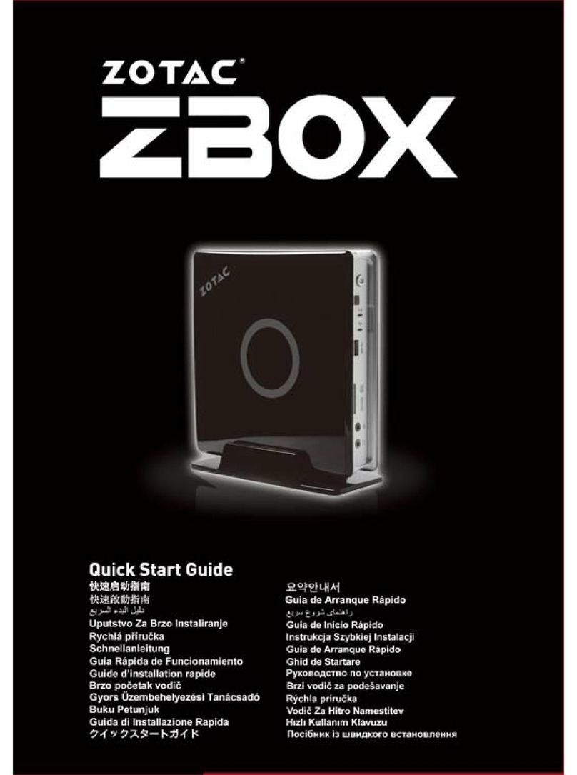 Zotac ZBOX series User manual