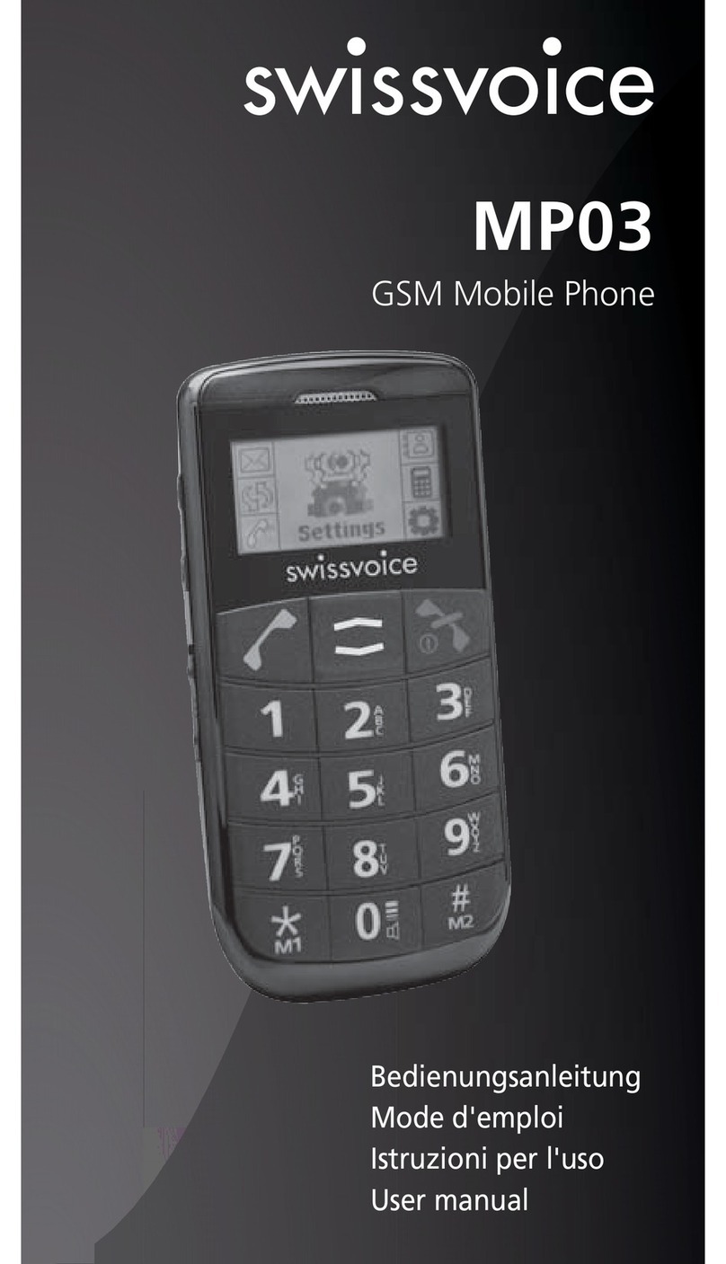 Swissvoice MP03 User manual Swissvoice MP03 User manual