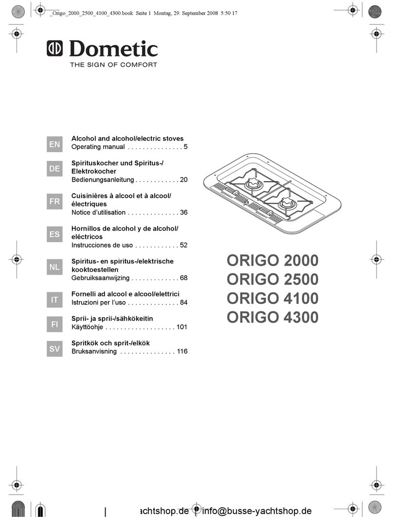Dometic ORIGO 2000 operating manual