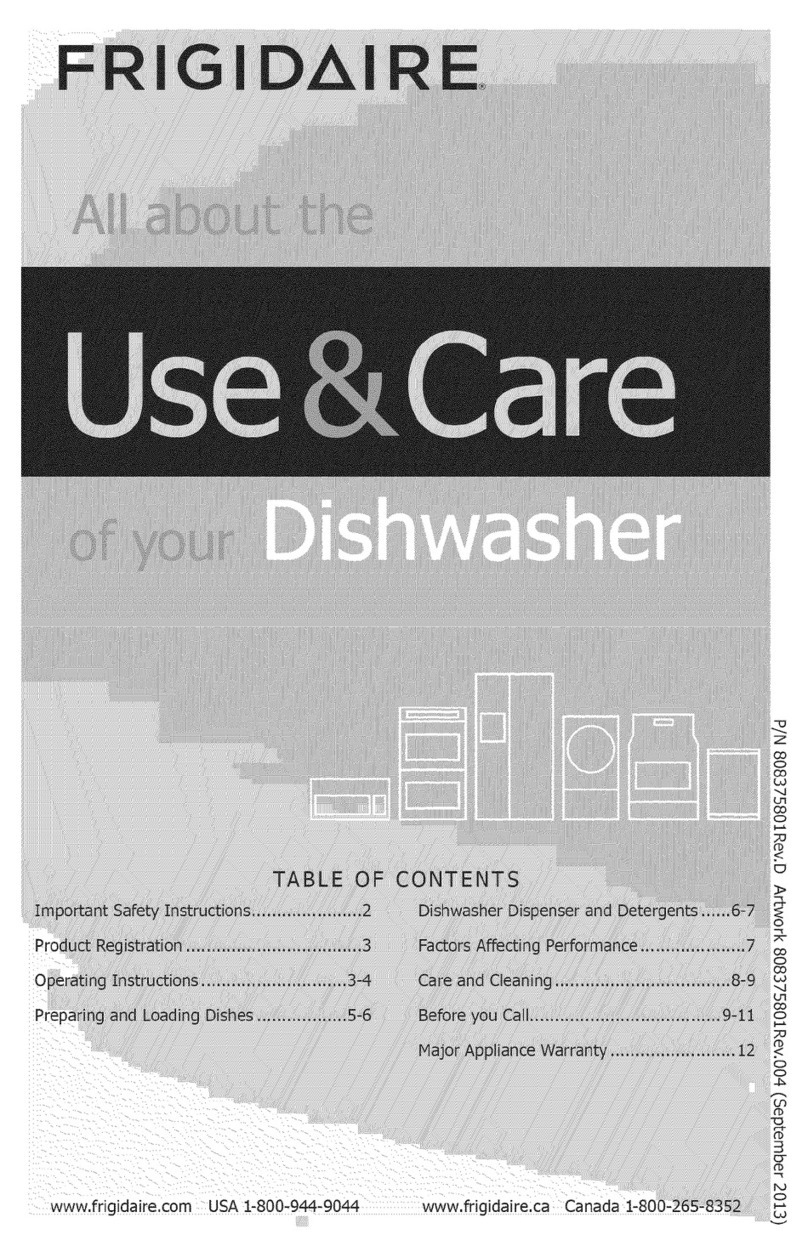 Frigidaire fbd2400kb8b Installation instructions