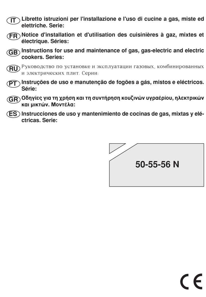 Bompani BO743WI Instructions for use and maintenance