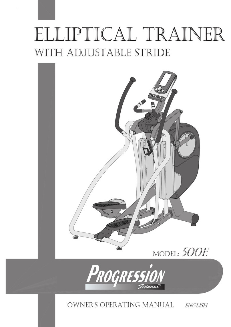 Progression Fitness 500E Operation manual