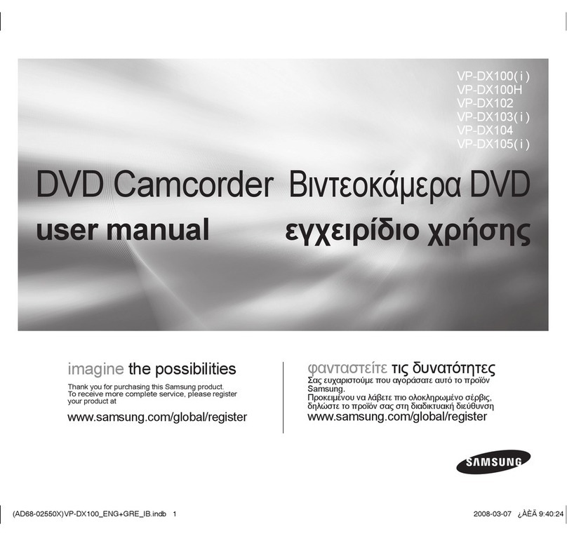 Samsung VP-DX100 User manual