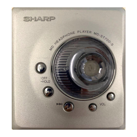 Sharp MD-ST700 User manual