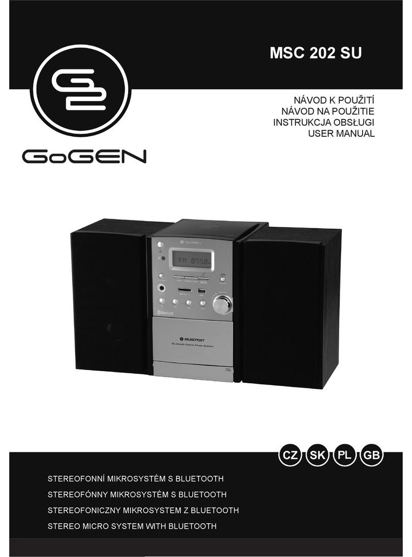 Gogen MSC 202 SU user manual