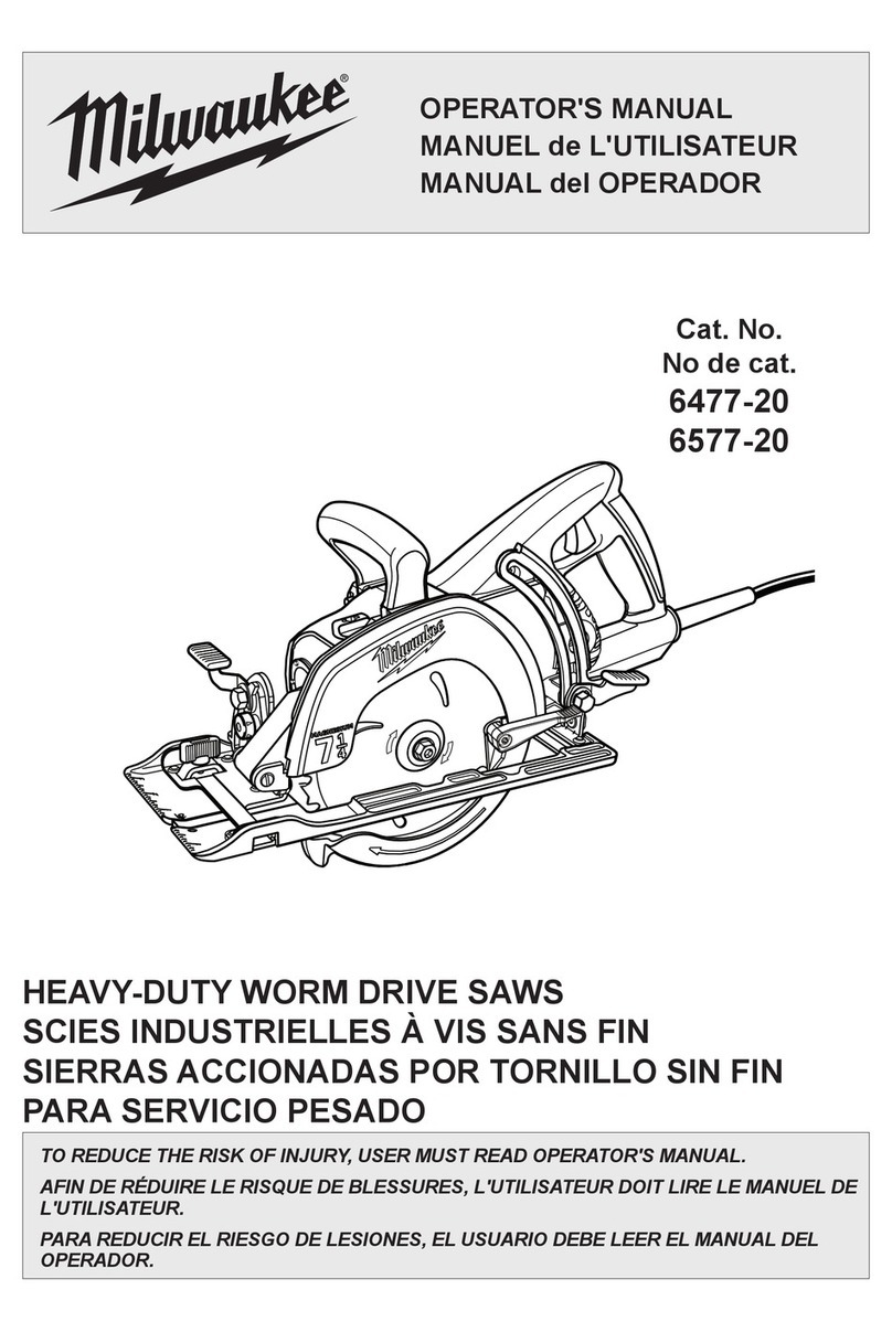Milwaukee 6477-20 Operator's manual