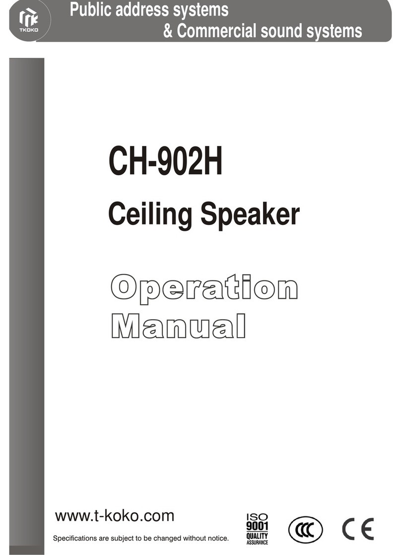 TKOKO CH-902H Operation manual