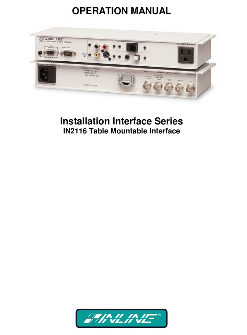 Inline in2116 User manual Inline in2116 User manual