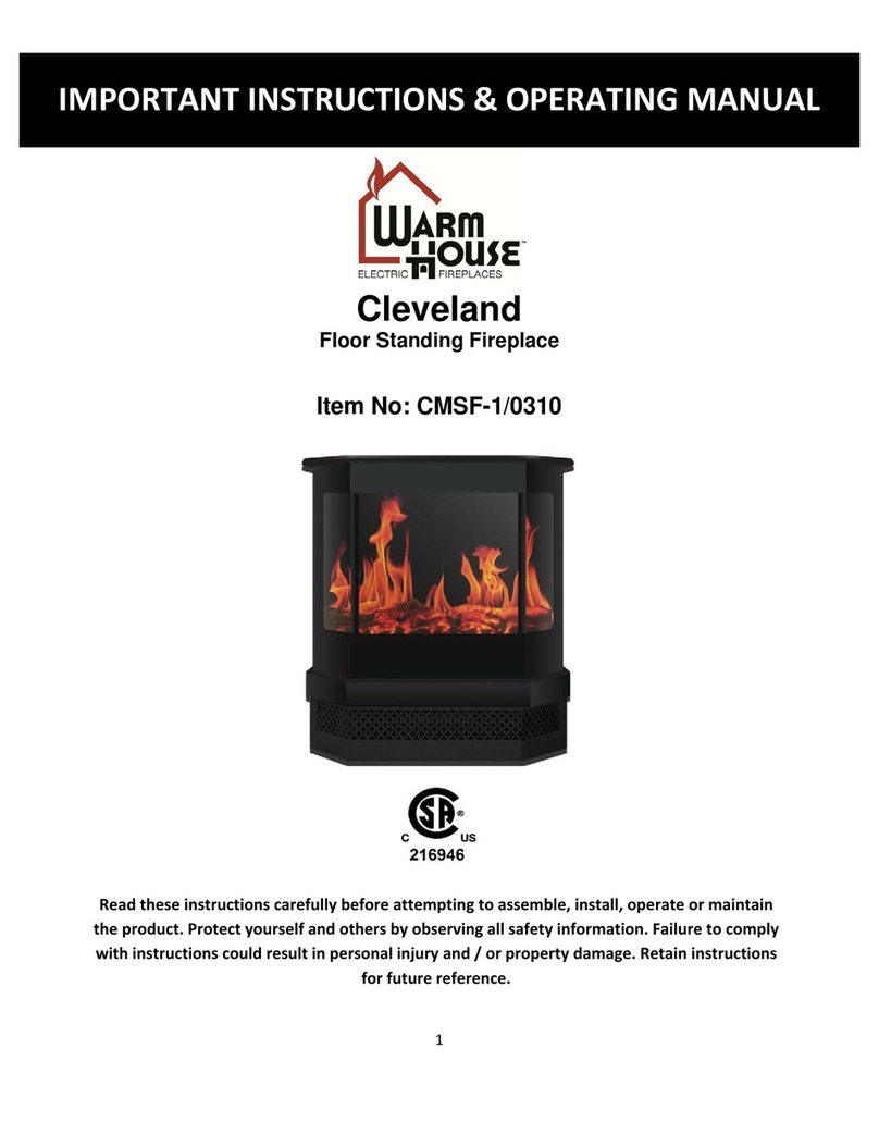 Warm House Cleveland CMSF-1/0310 operating manual Warm House Cleveland CMSF-1/0310 operating manual