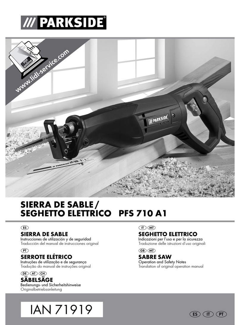 Parkside SABRE SAW PFS 710 A1 User manual
