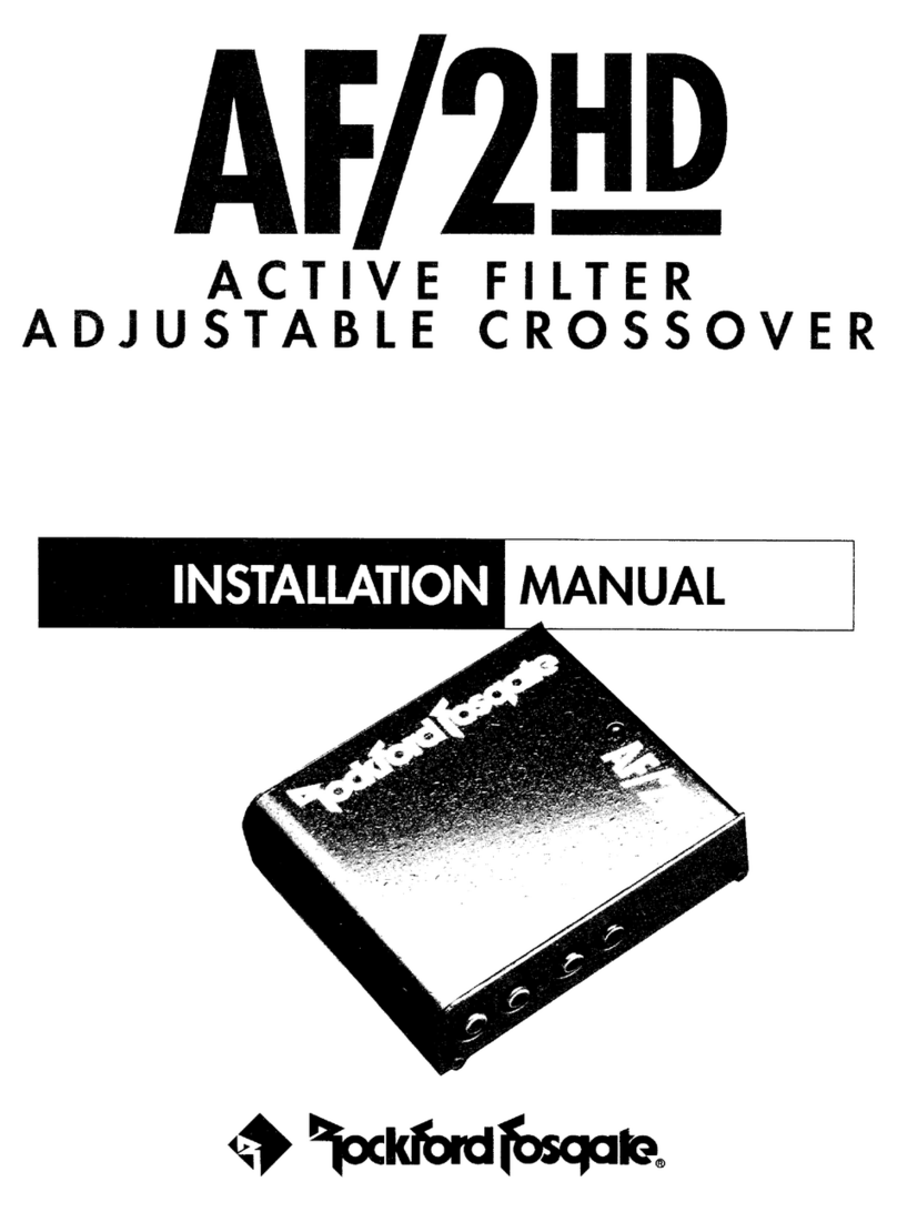Rockford Fosgate AF/2HD User manual