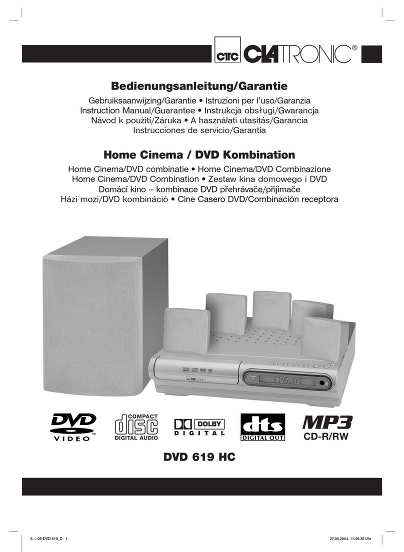 Clatronic DVD 619 HC instruction manual