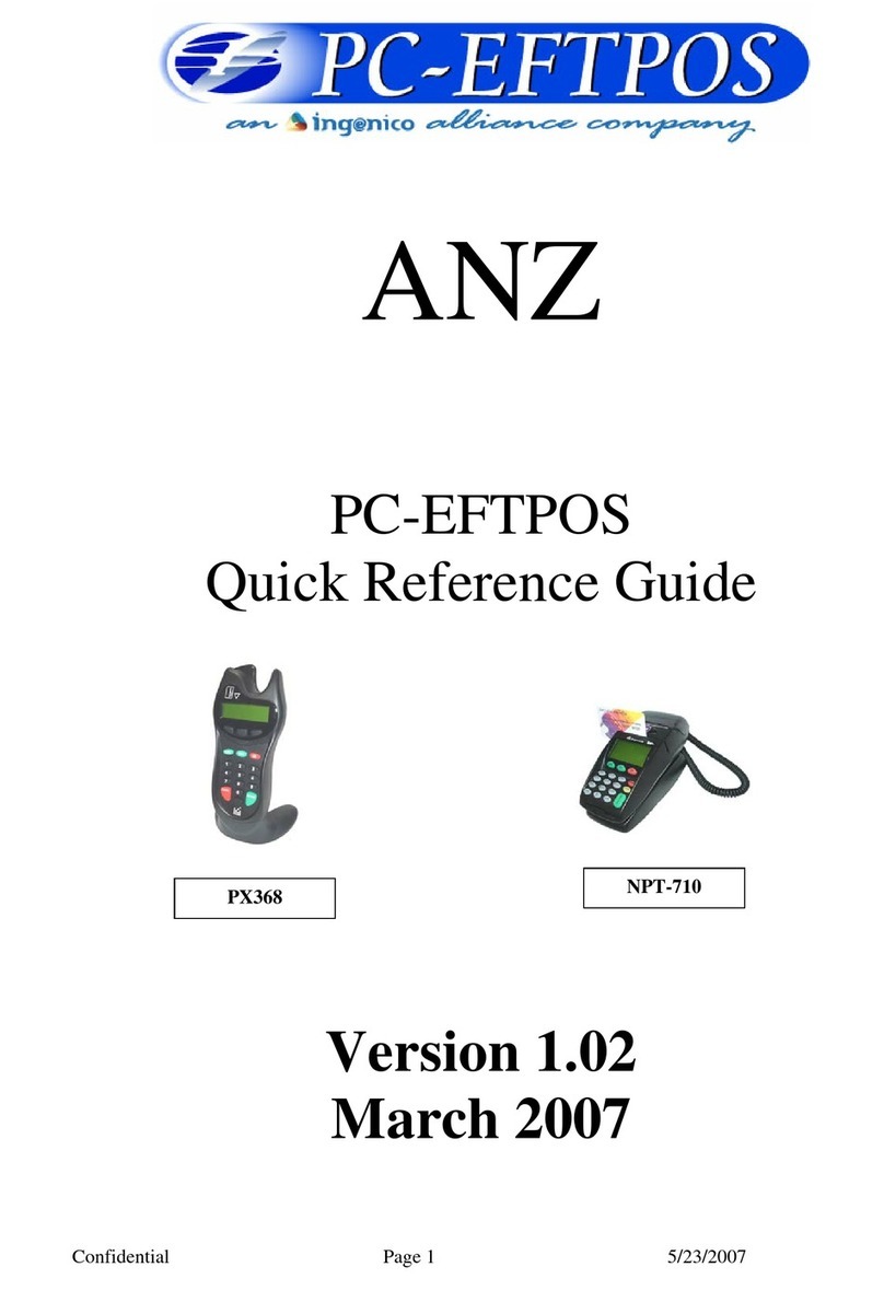 PC-EFTPOS ANZ User manual
