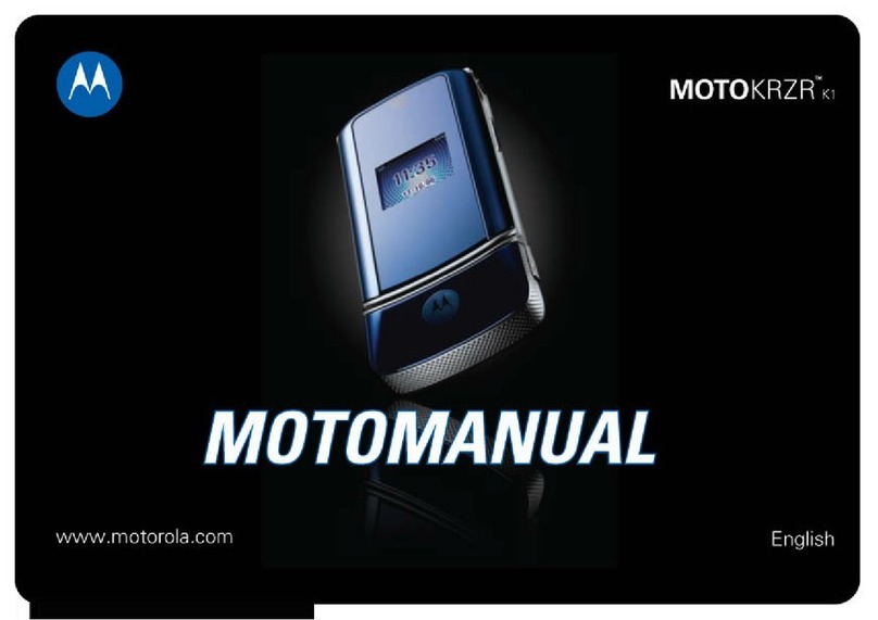 Motorola MOTOKRZR K1 User manual