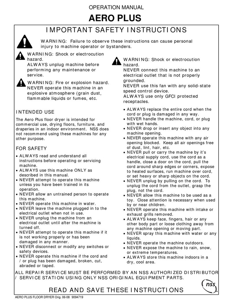 NSS Aero Plus User manual