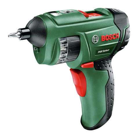 Bosch PSR Select User manual