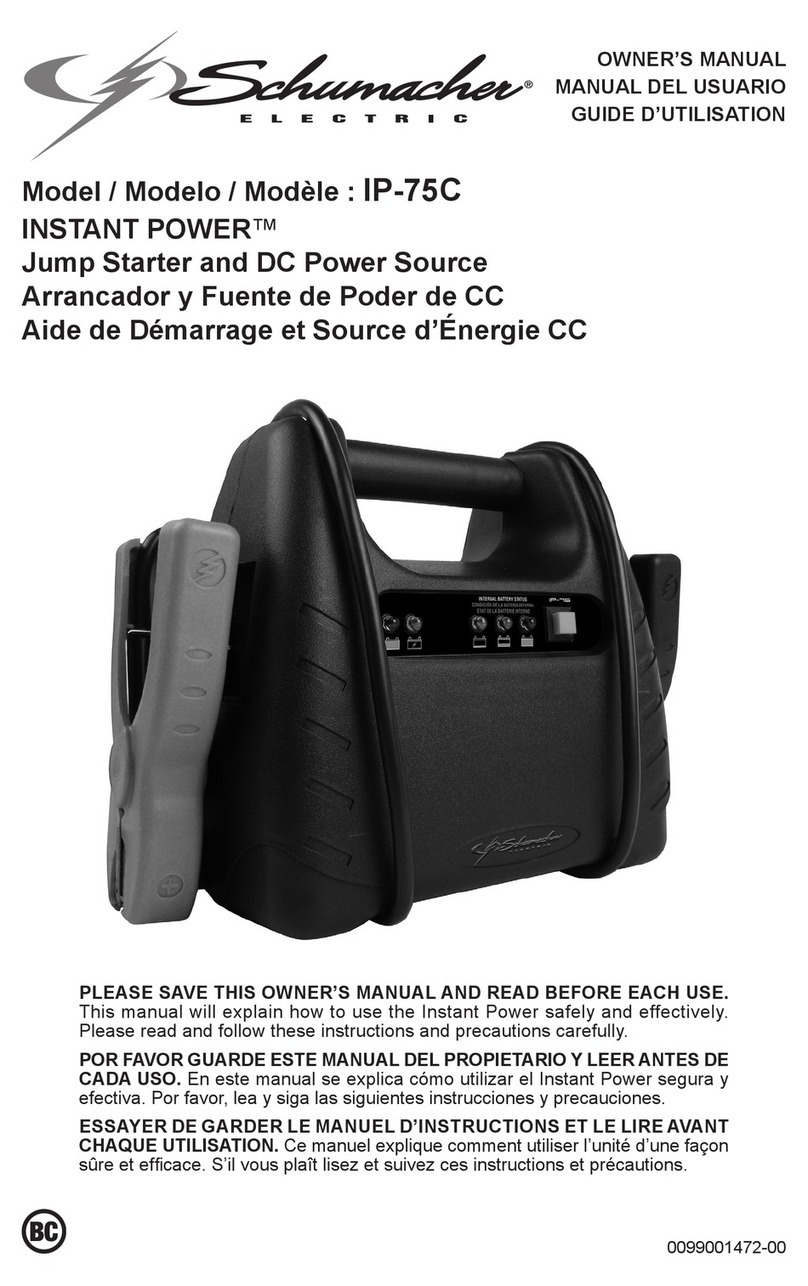 Schumacher INSTANT POWER IP-75C owner's manual Schumacher INSTANT POWER IP-75C owner's manual