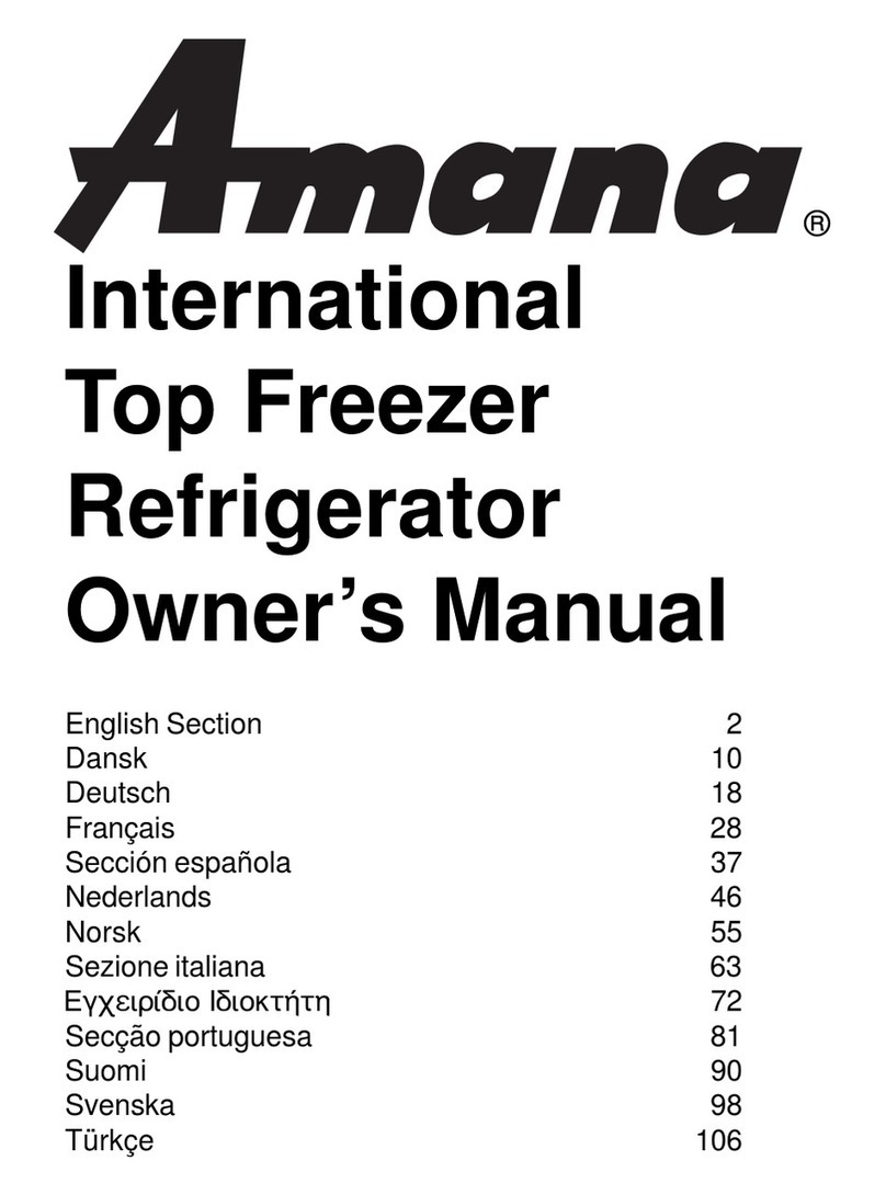 Amana 10766416 User manual Amana 10766416 User manual