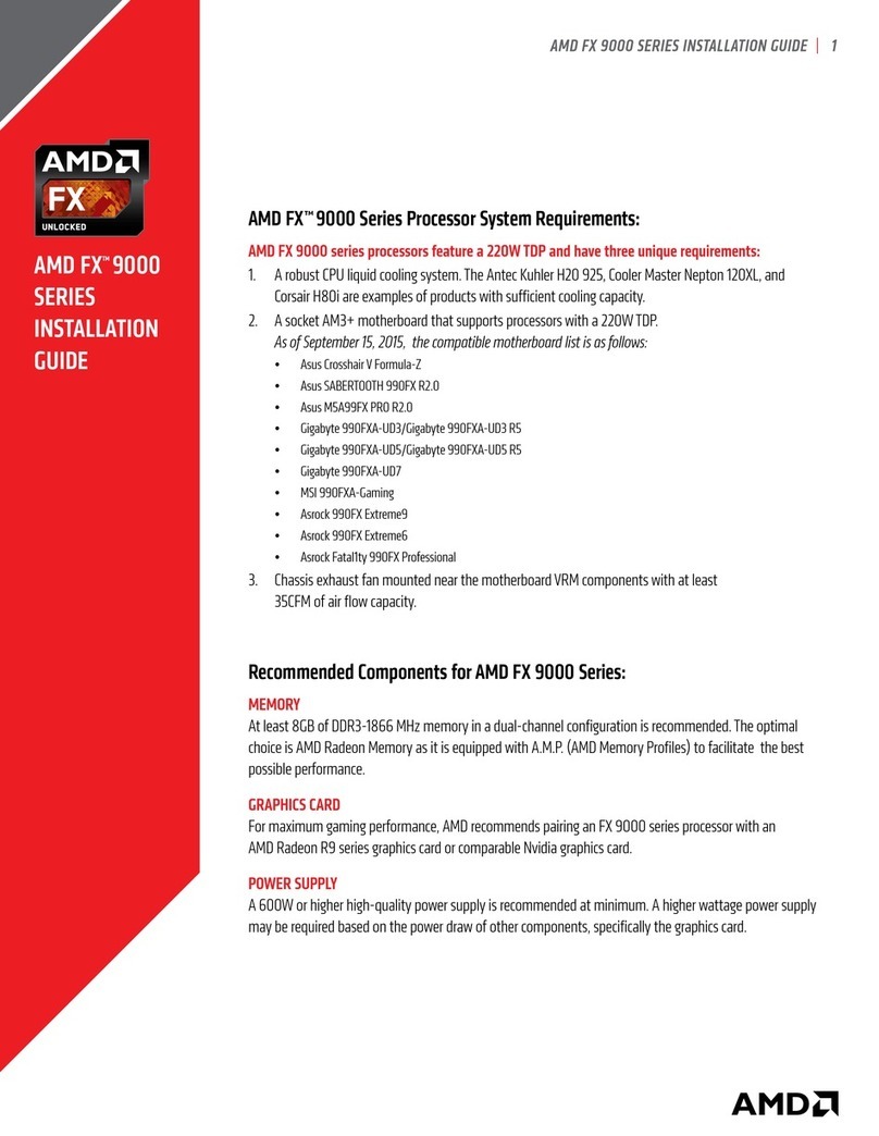 AMD FX 9000 series User manual