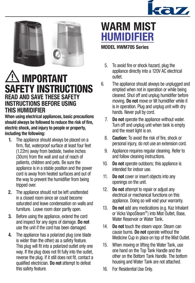 Kaz HWM705 series user manual