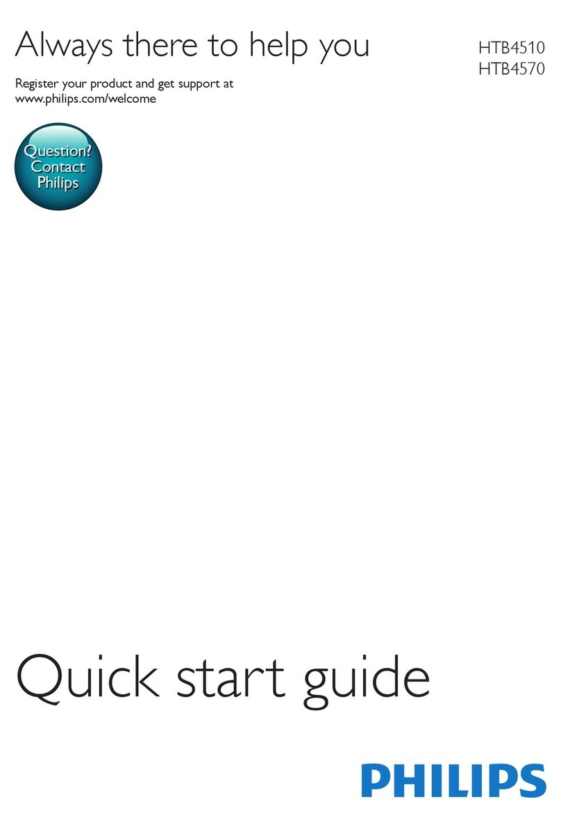 Philips HTB4510 quick start guide