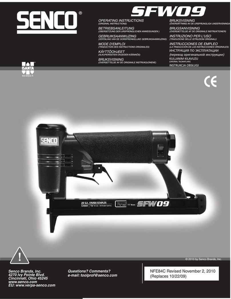 Senco SFW09 User manual