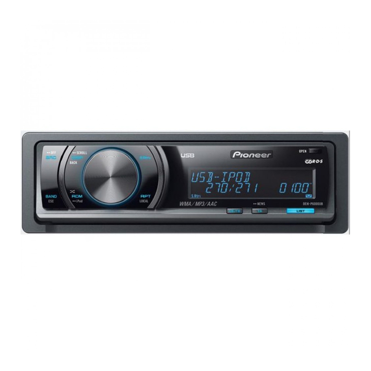 Pioneer DEH-P6000UB - Radio / CD User manual