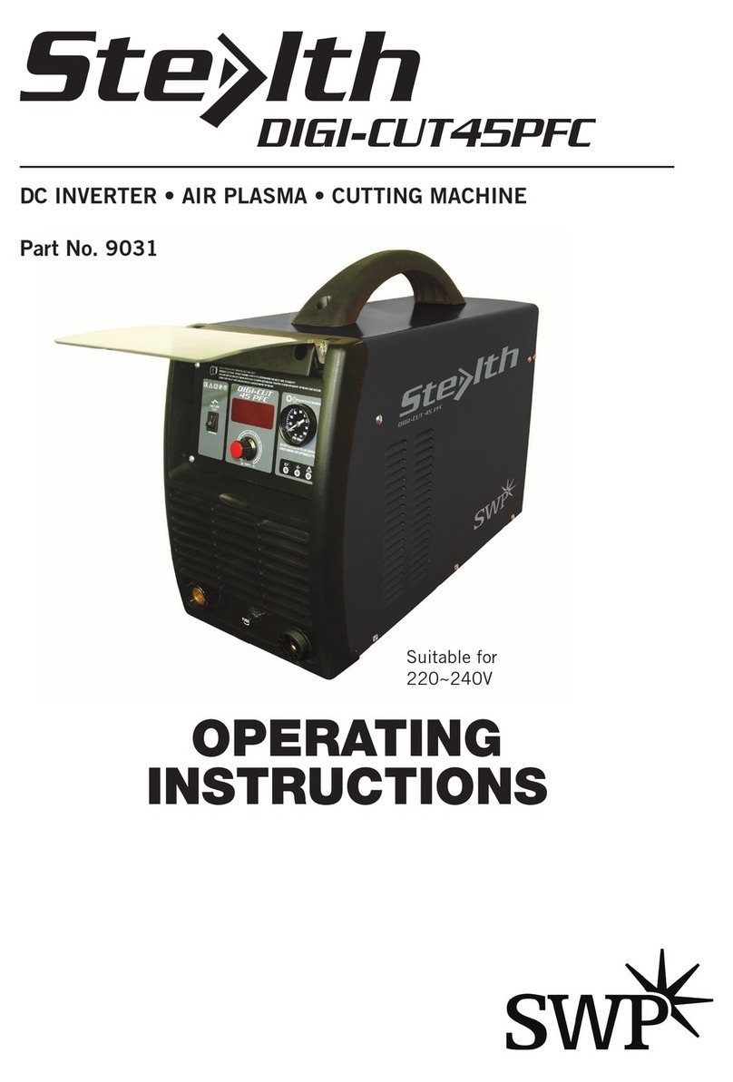 Stealth digi-cut45pfc operating instructions