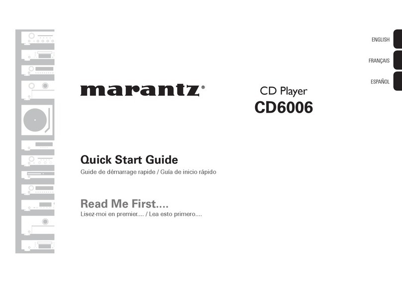 Marantz CD6006 User manual