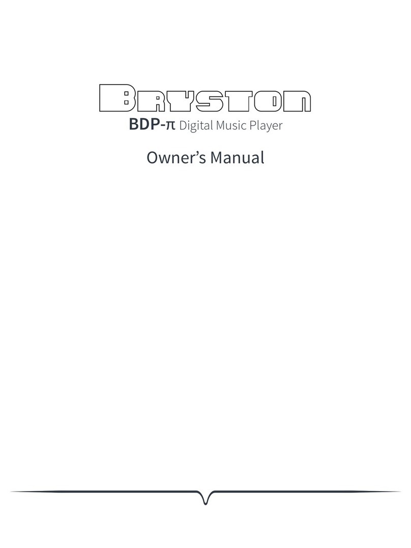 Bryston BDP-PI owner's manual