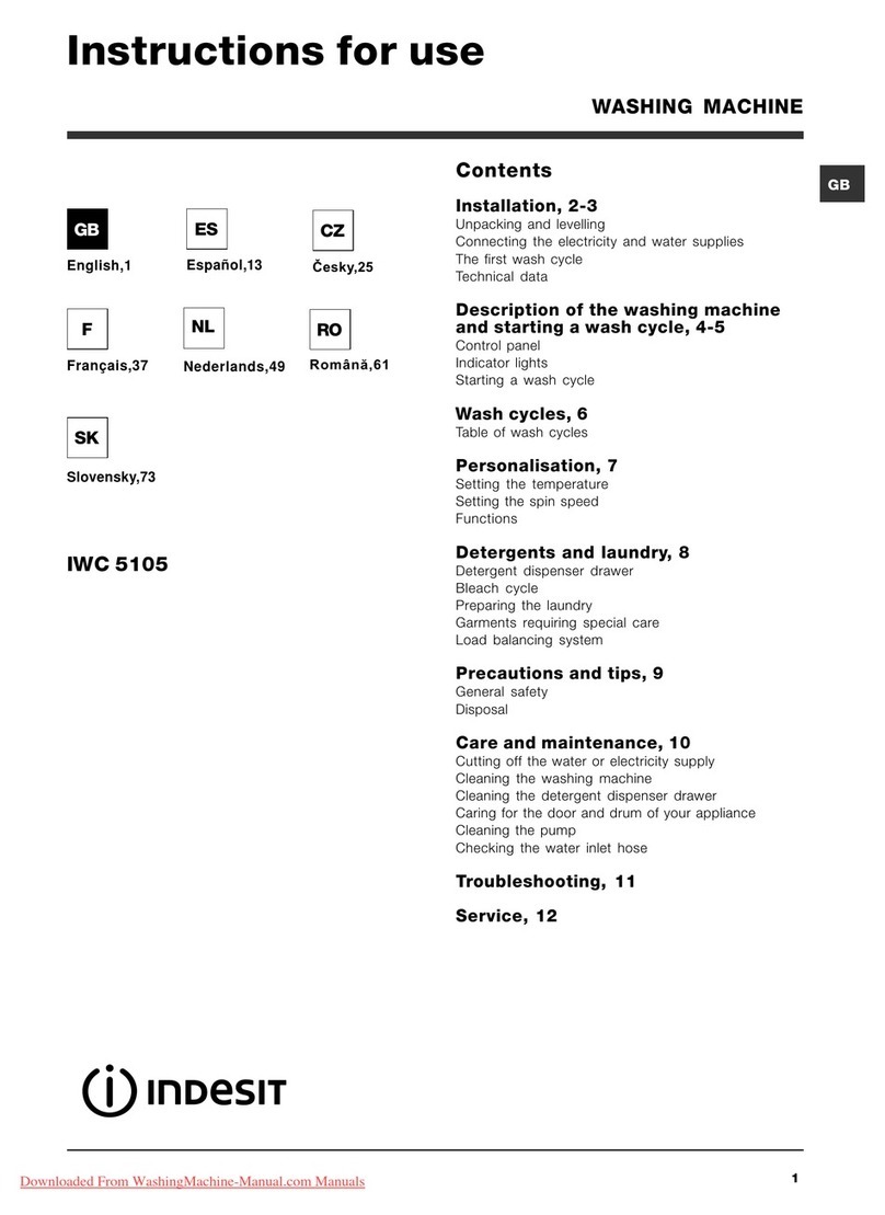 Indesit IWC 5105 Instructions for use