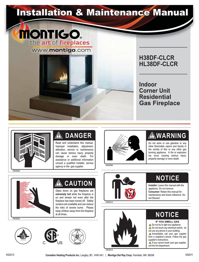Montigo H38DF-CLCR Installation & maintenance manual