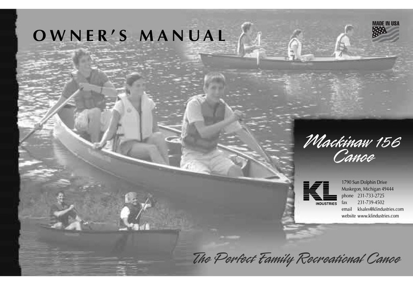 KL Industries Mackinaw 156 Canoe owner's manual KL Industries Mackinaw 156 Canoe owner's manual