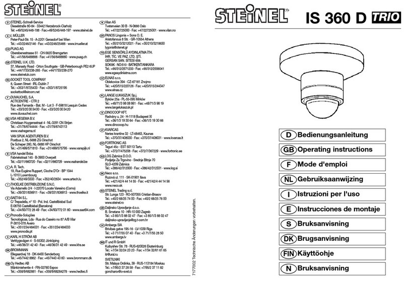 STEINEL IS 360 D TRIO operating instructions