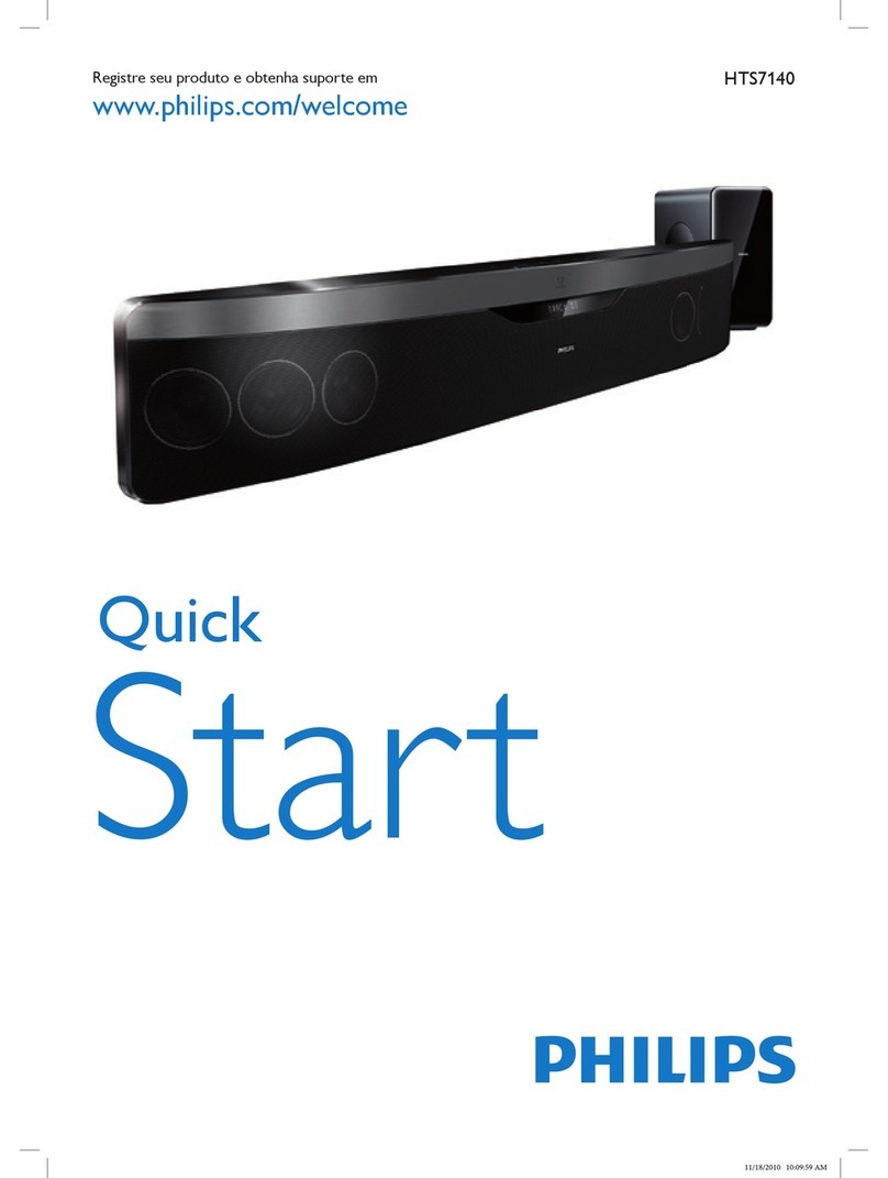 Philips HTS7140 quick start guide