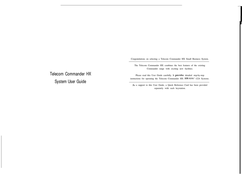 Telecom Commander HX user guide
