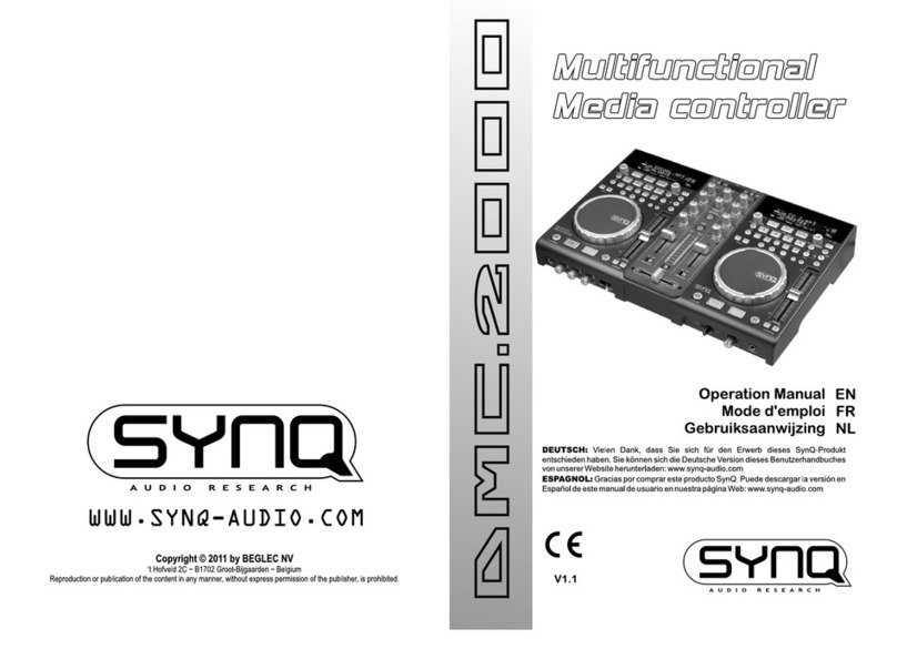 SYNQ DMC.2000 Operation manual