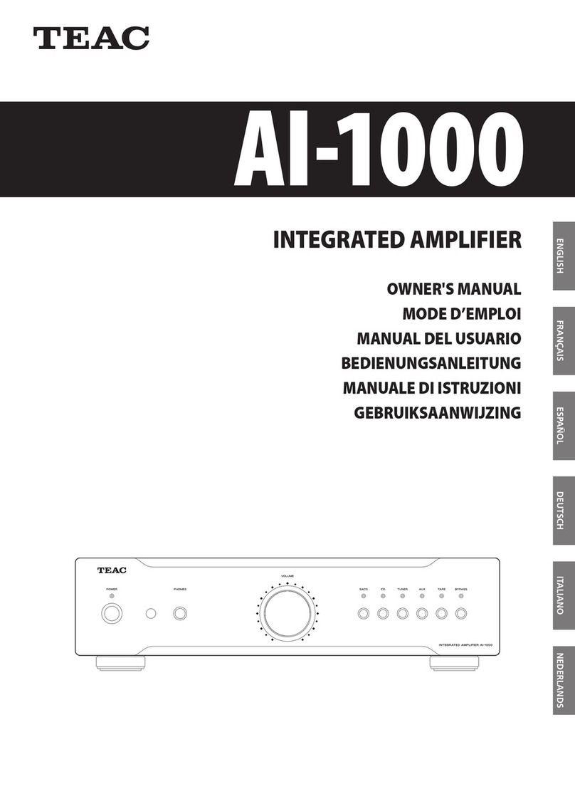 Teac AI-1000 owner's manual