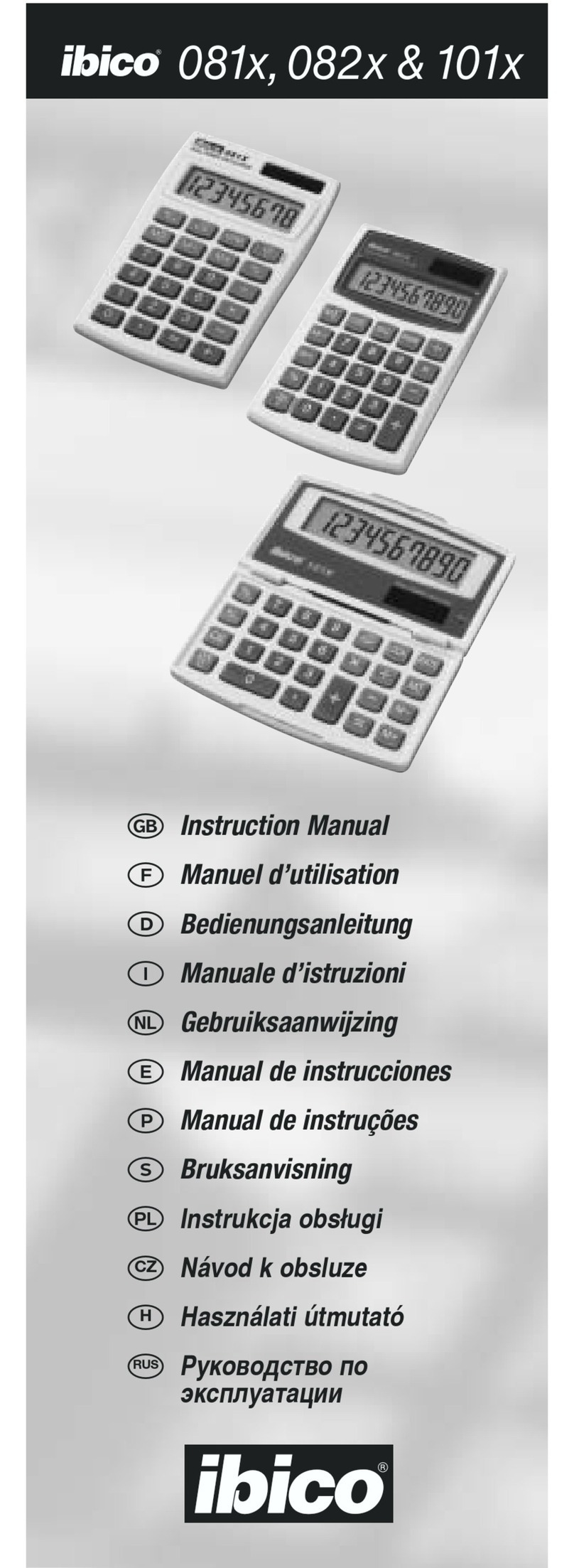 ibico 081X instruction manual