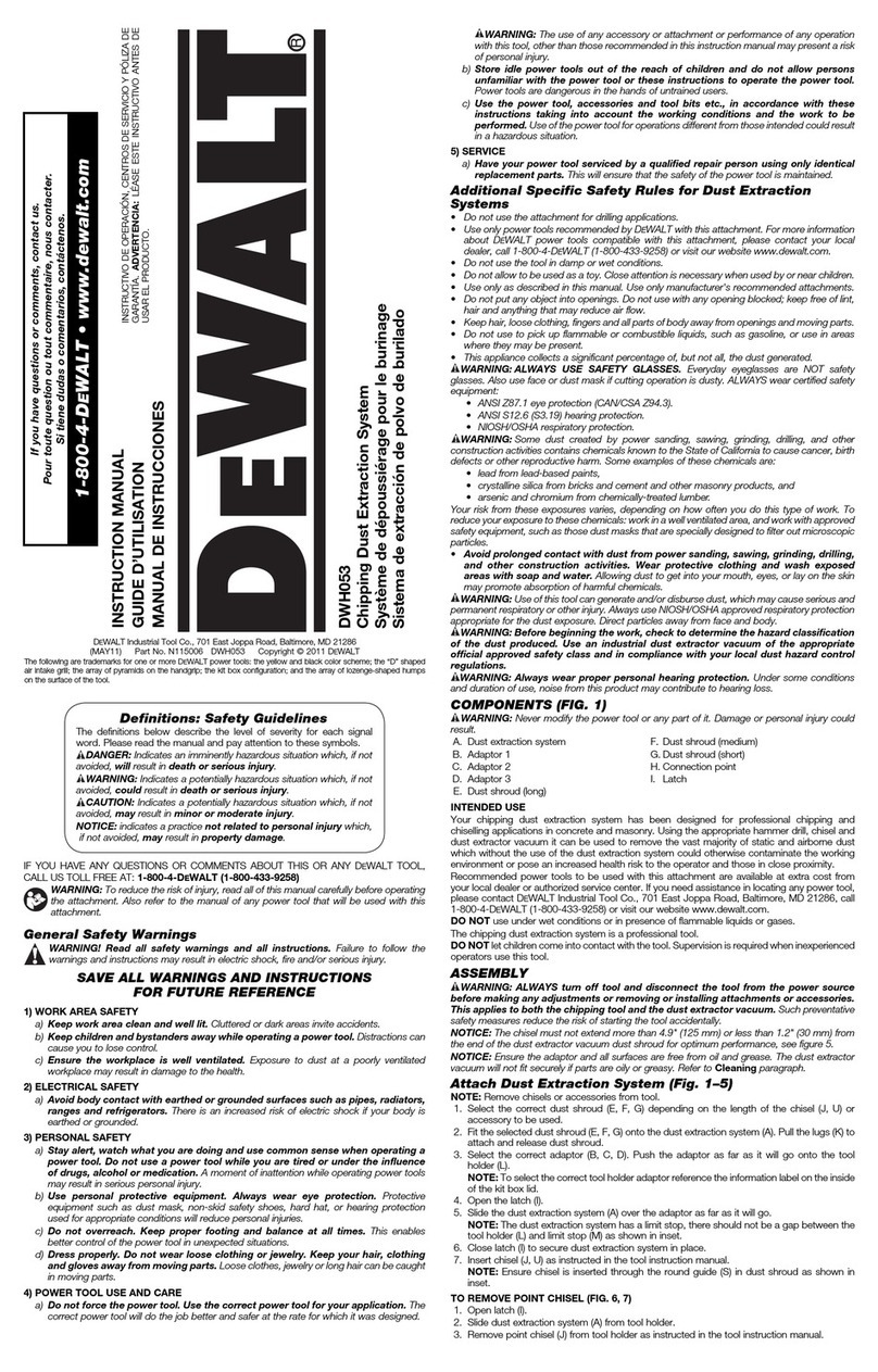 DeWalt DWH053 instruction manual
