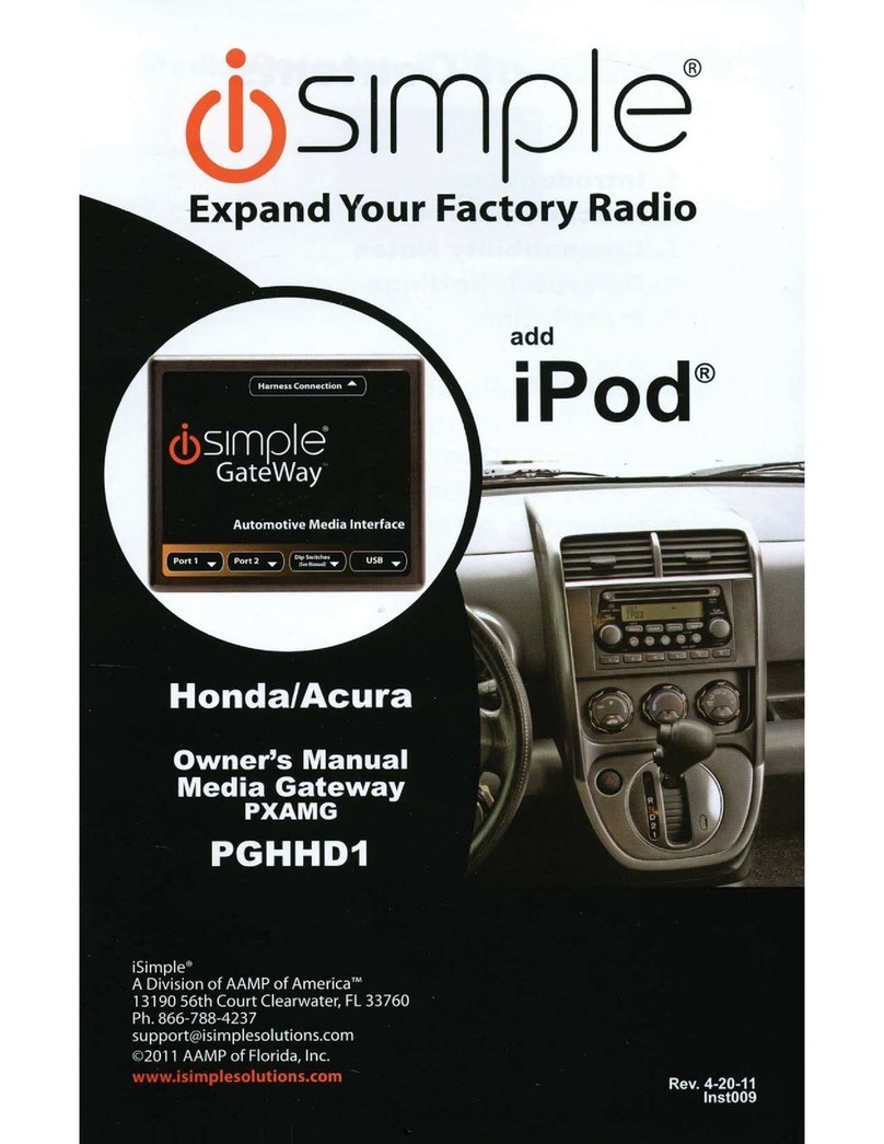 iSimple PGHHD1 owner's manual